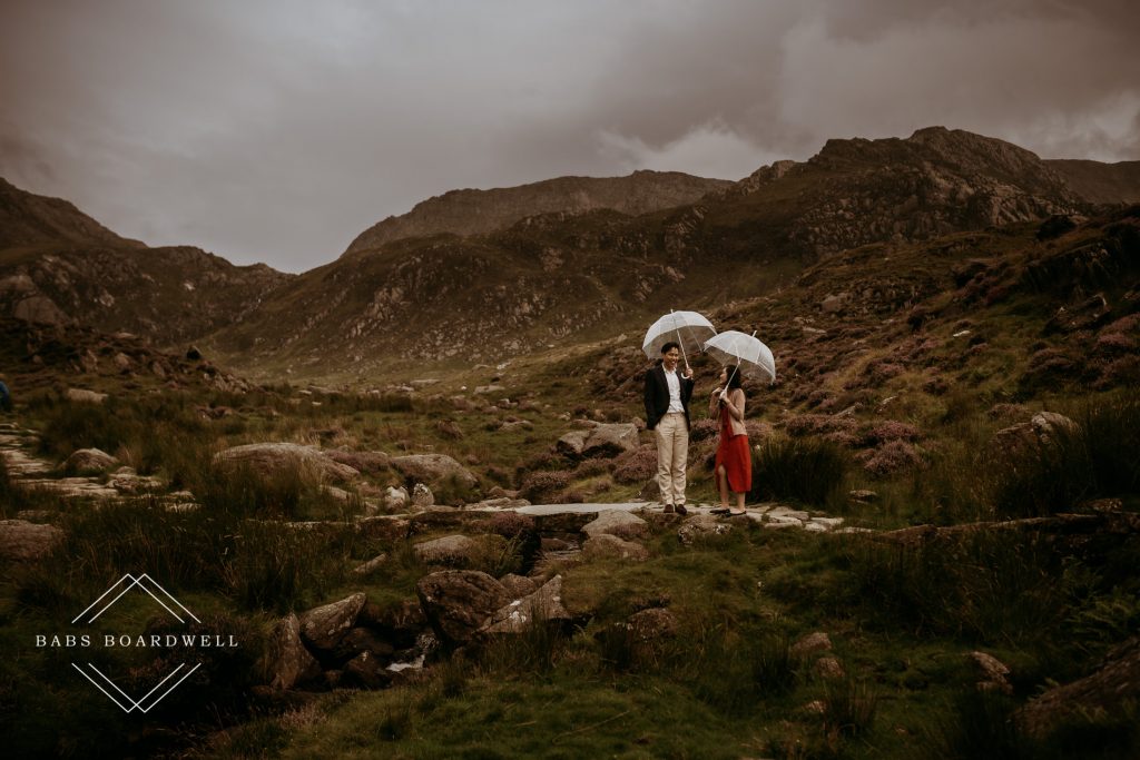 A Singapore couple's scenic wedding anniversary photos at the base of Snowdon