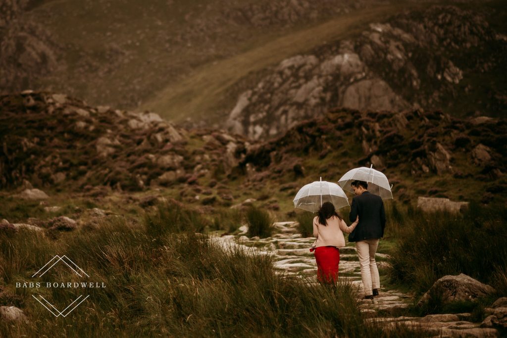 A Singapore couple's scenic wedding anniversary photos at the base of Snowdon