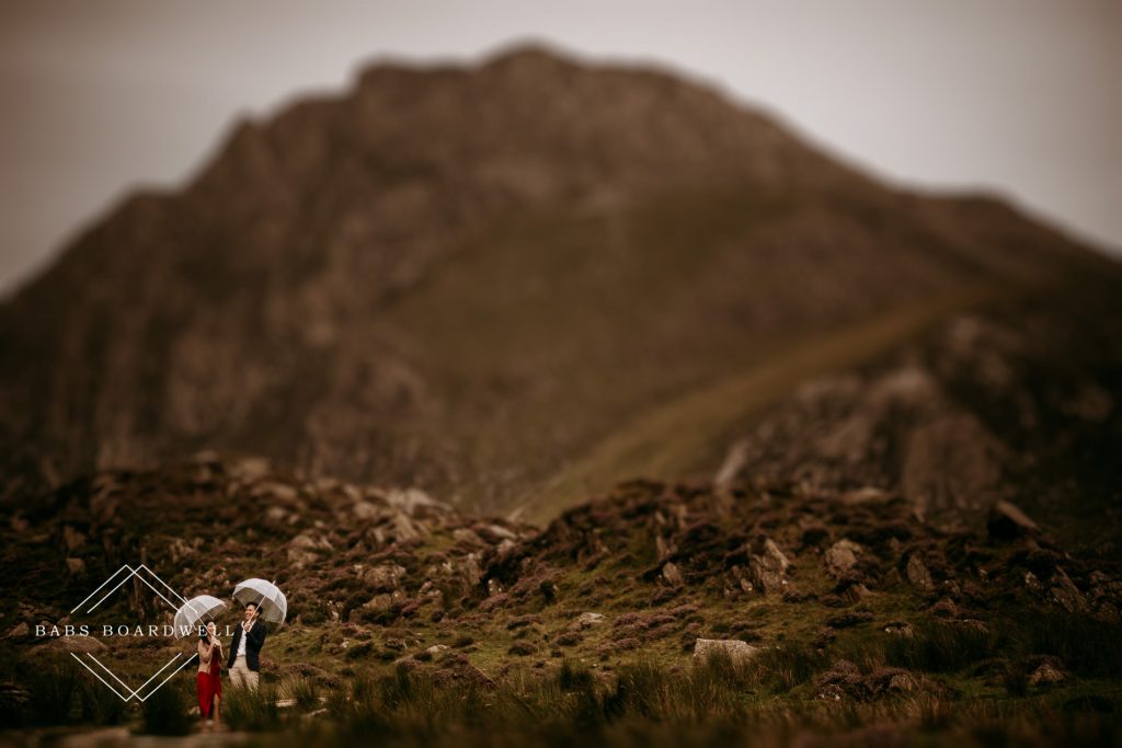 A Singapore couple's scenic wedding anniversary photos at the base of Snowdon
