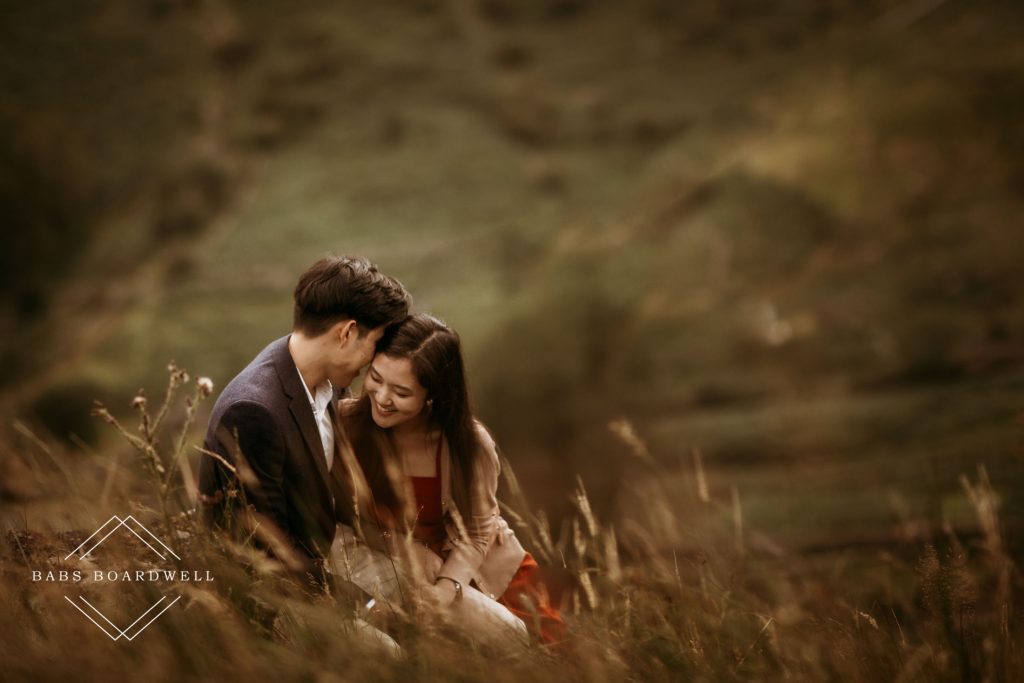 A Singapore couple's scenic wedding anniversary photos at the base of Snowdon