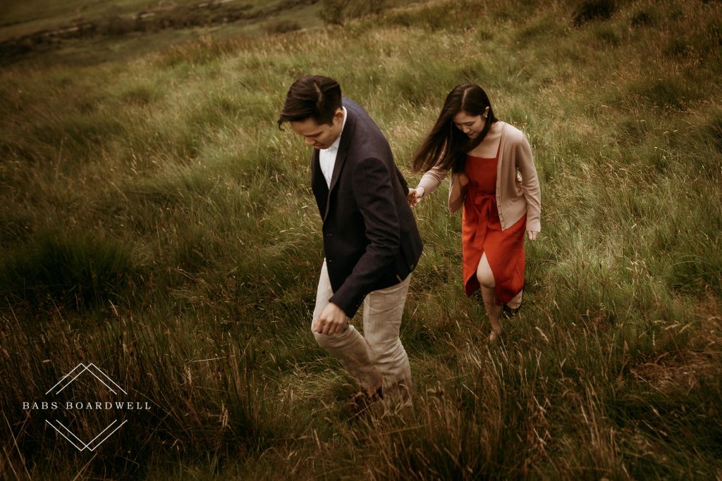 A Singapore couple's scenic wedding anniversary photos at the base of Snowdon