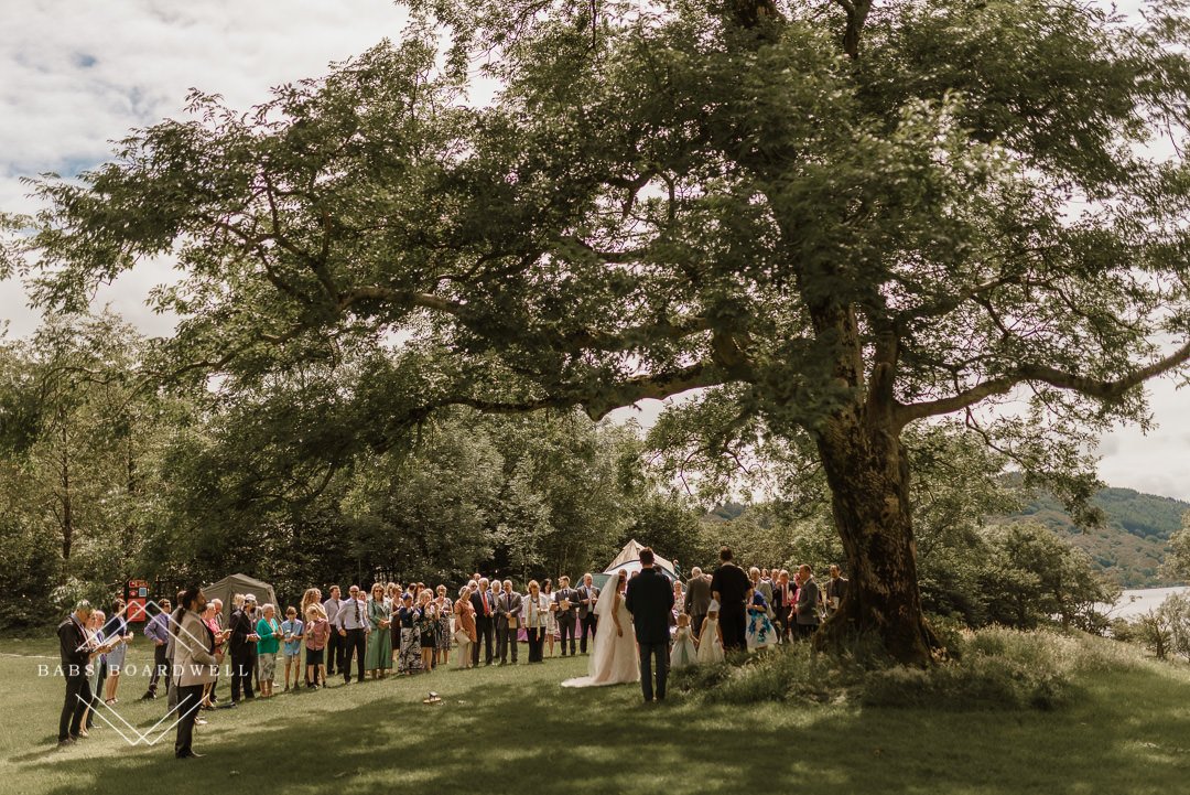 Outdoor wedding in the Nant Gwynant Valley