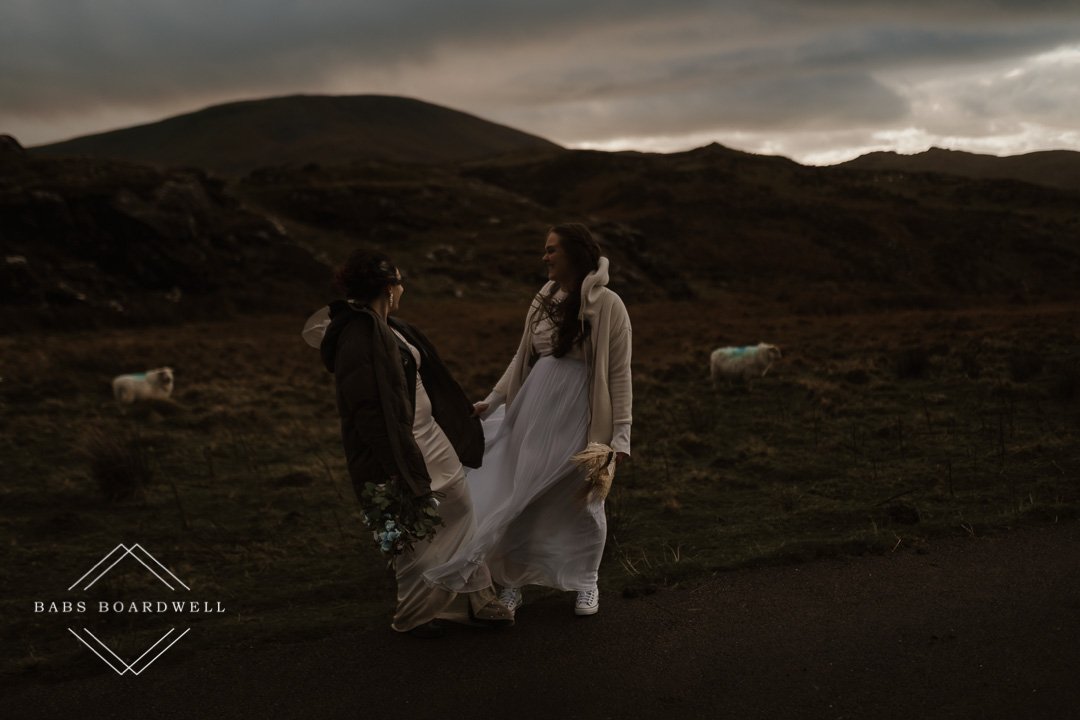 Romantic lesbian elopement in Snowdonia