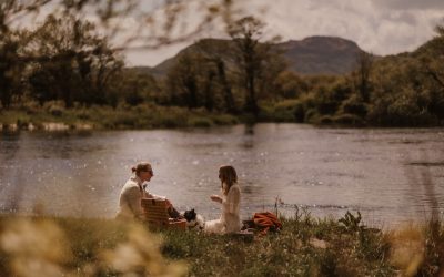 Pwllheli Elopement with dog & riverside picnic