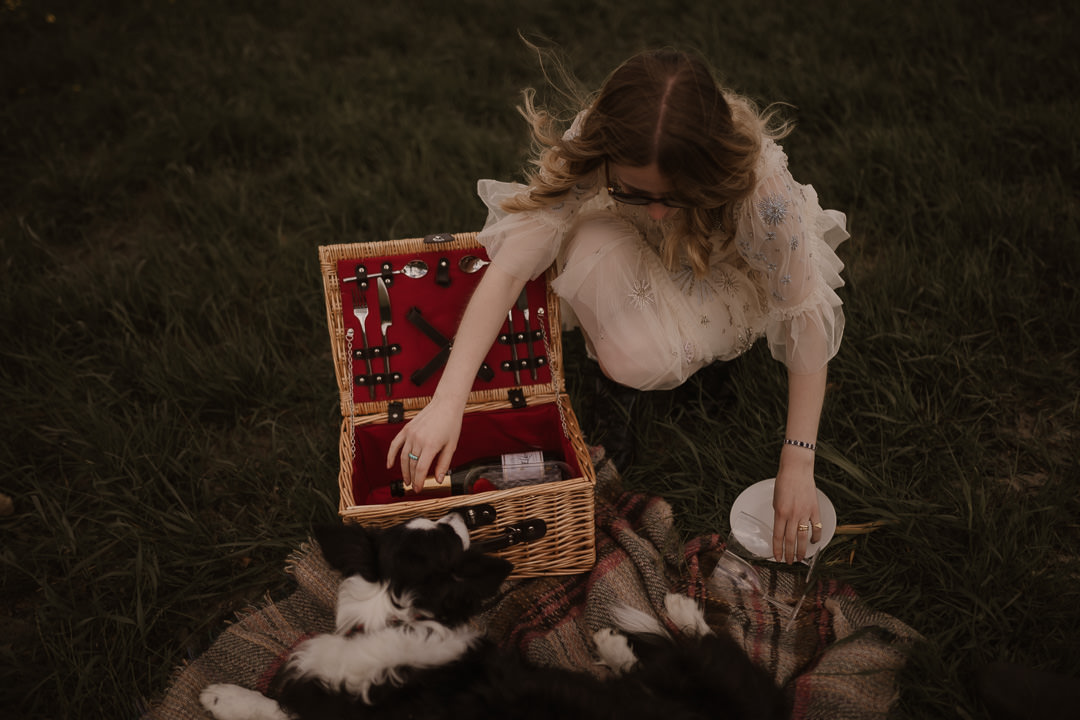 Pwllheli Elopement with dog & riverside picnic | Wedding Photographer North Wales | UK Elopement Photographer