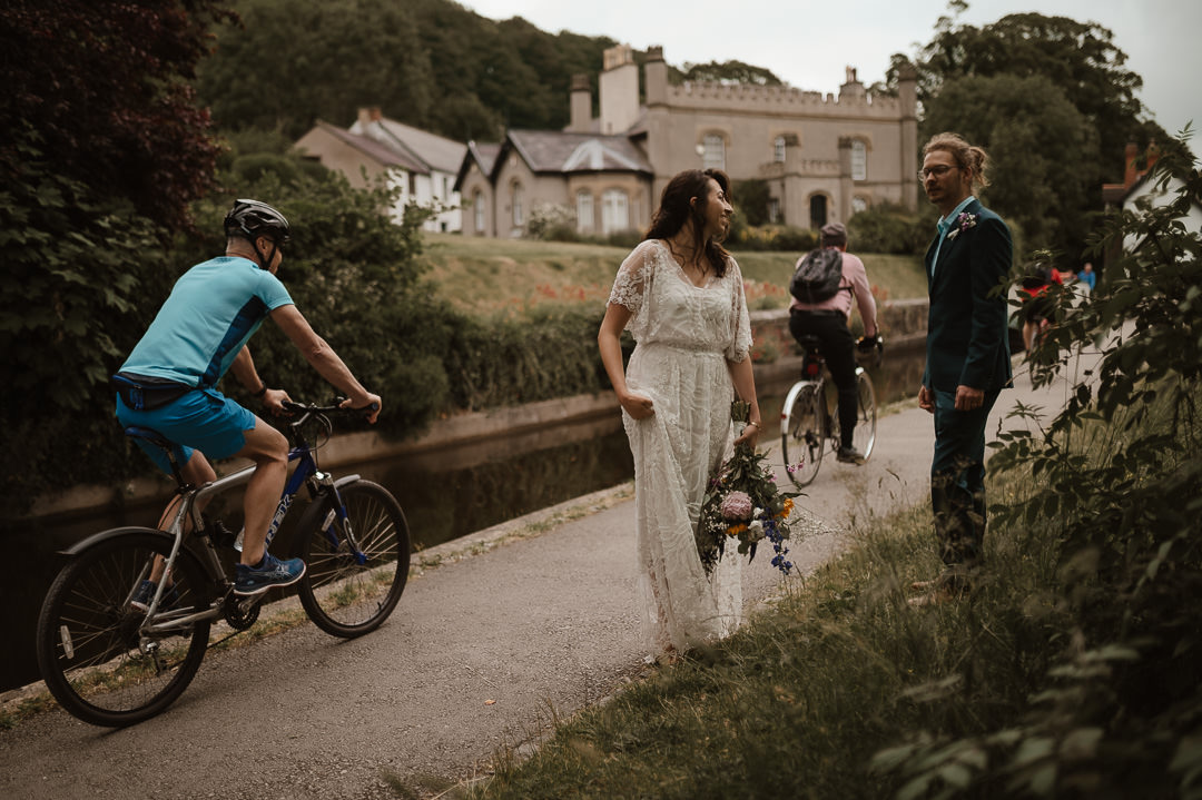 Llangollen Elopement with a Vintage Dress