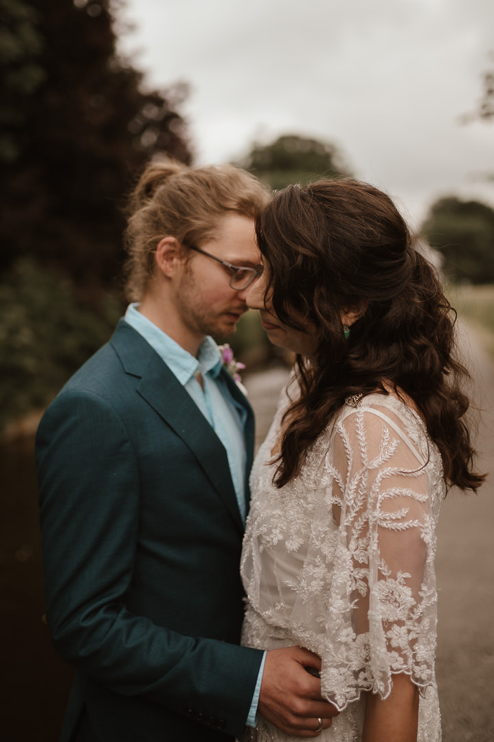 Llangollen Elopement with vintage dress