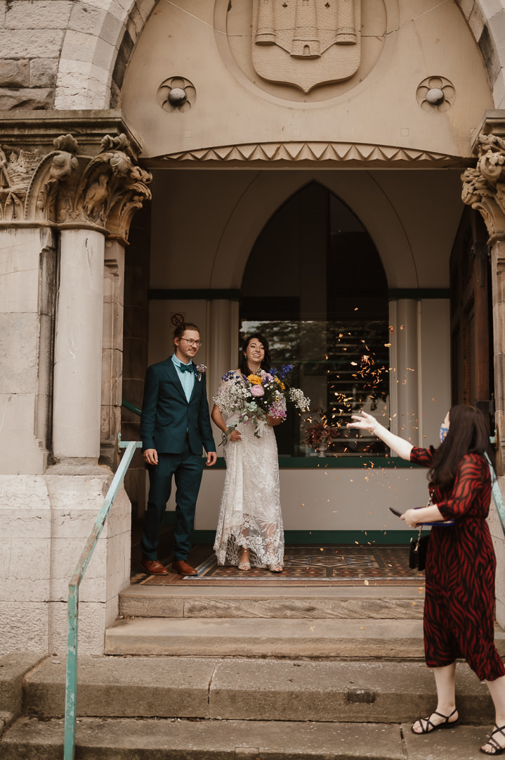 Llangollen Elopement with a Vintage Dress