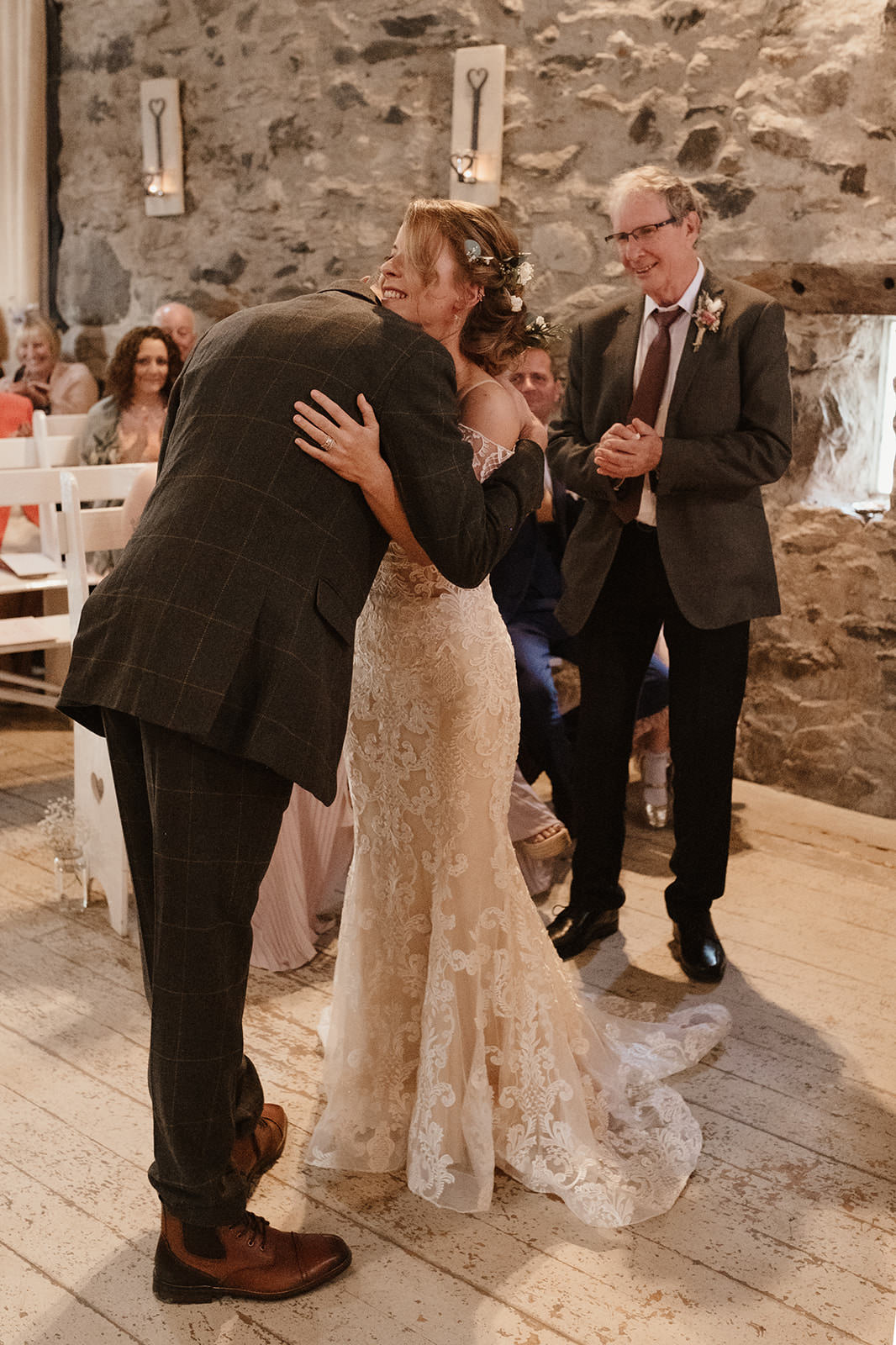 romantic wedding photography at Hafod Farm