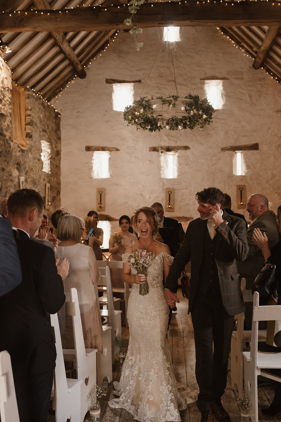 romantic wedding photography at Hafod Farm | Wales Wedding Photographer