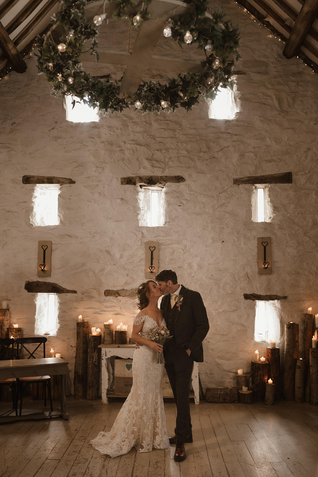 romantic wedding photography at Hafod Farm | Wales Wedding Photographer