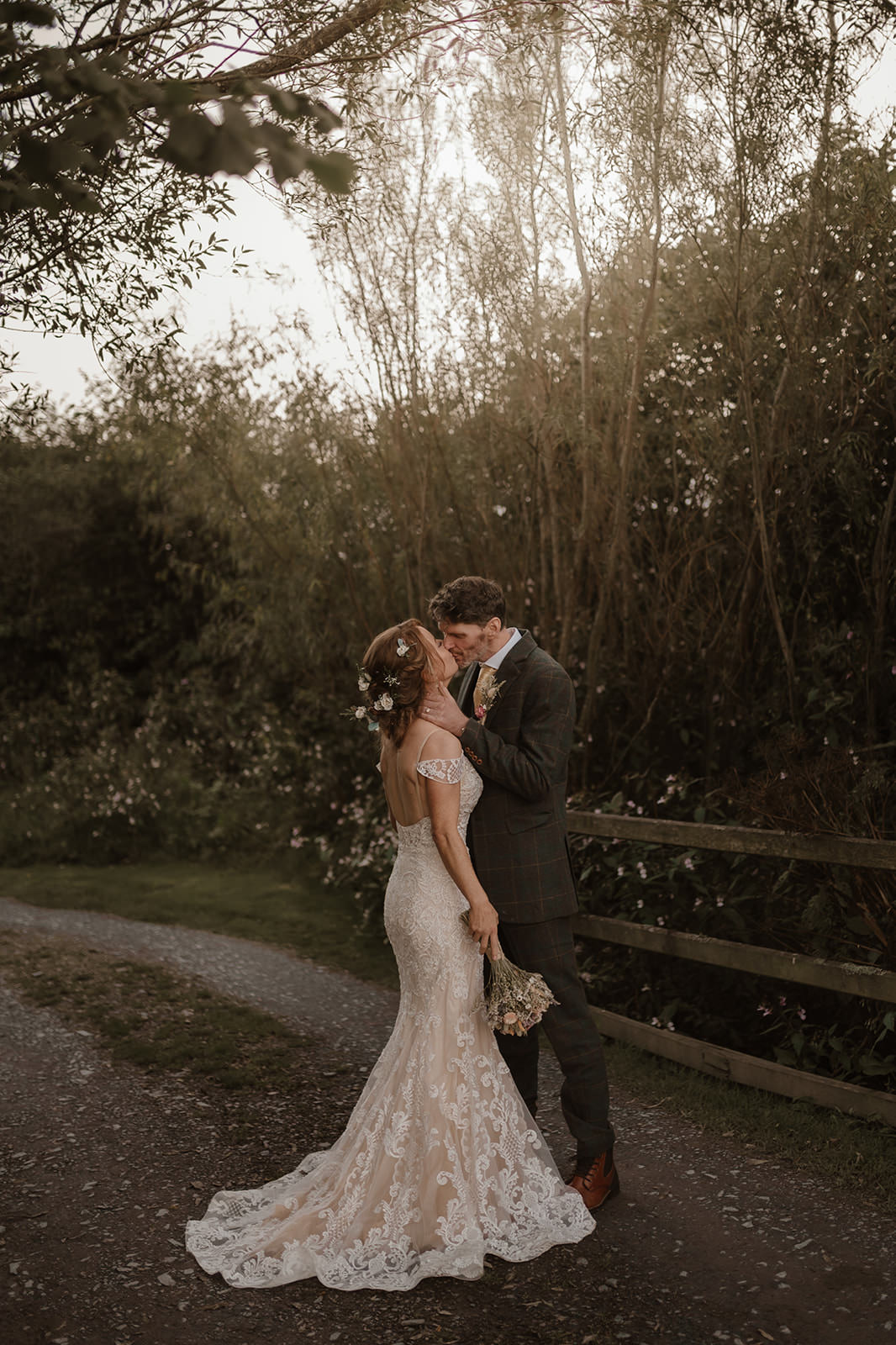 romantic wedding photography at Hafod Farm | Wales Wedding Photographer