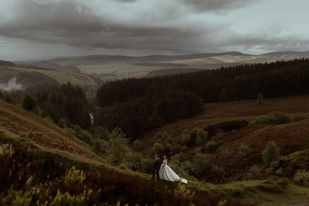adventurous wedding photography in Wales
