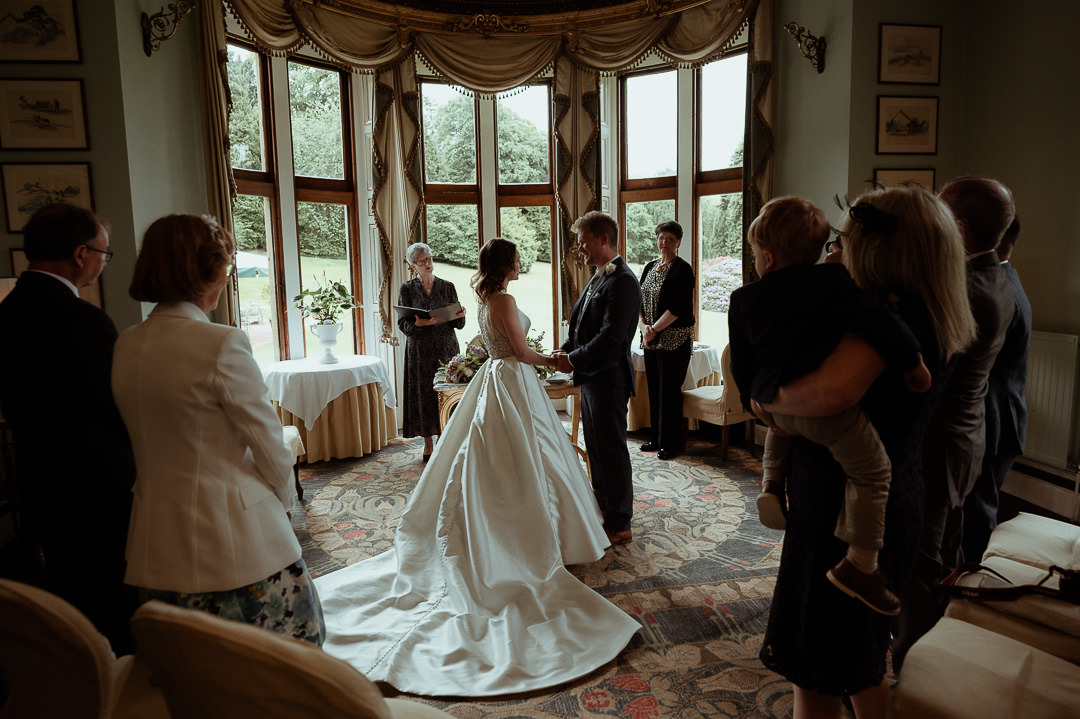 small intimate wedding at Pale Hall
