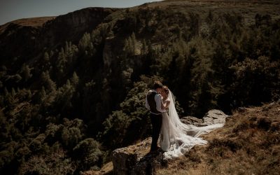 Small wedding at Pistyll Rhaeadr