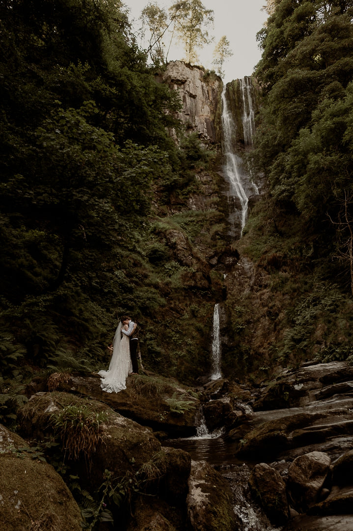 Pistyll Rhaeadr - one of the best places to elope in Wales | Wales Wedding Photographer