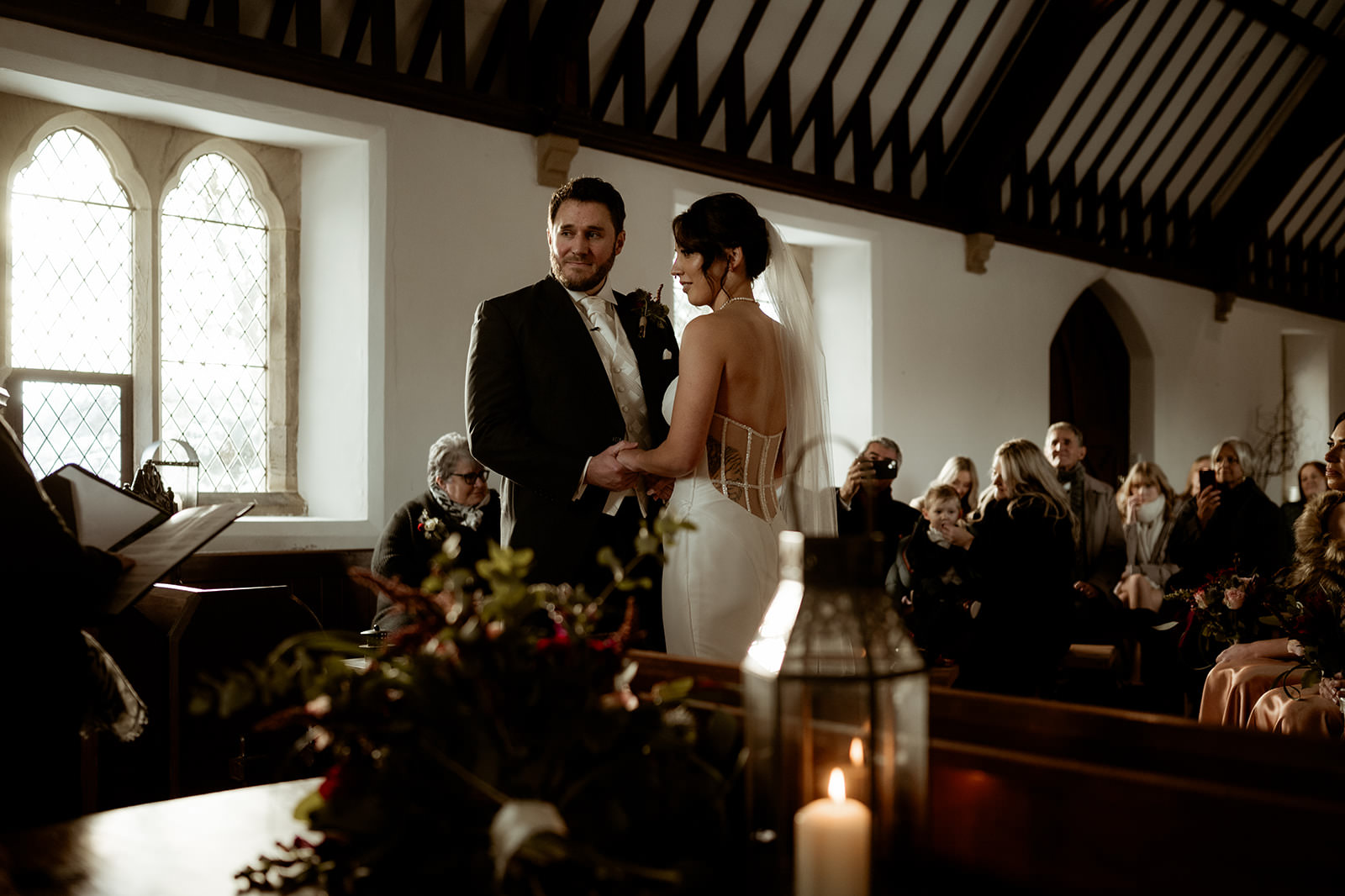 Wales Wedding Photographer | Magical Winter Elopement Wedding at The Gwenfrewi Project