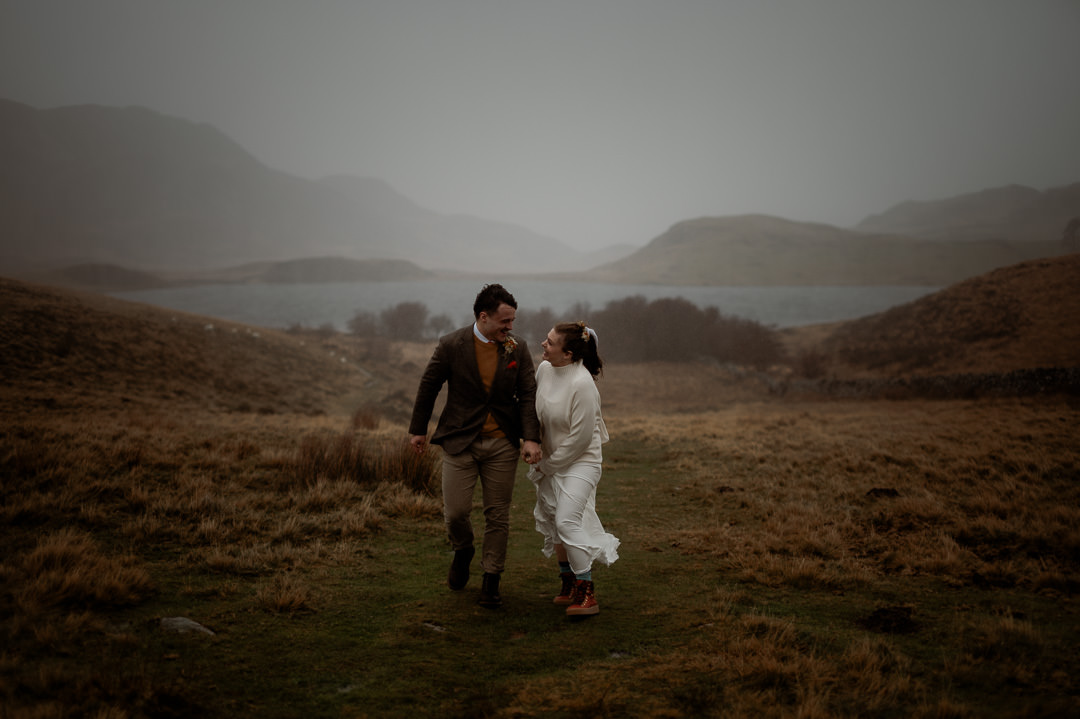 5 top tips for making the most of your elopement day if it rains | Wales Wedding Photography