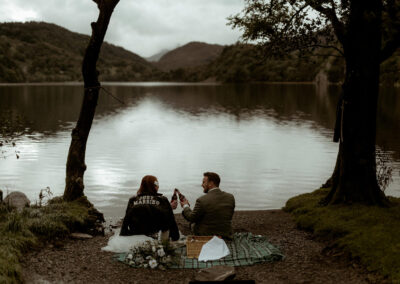 Wedding & Elopement photography at Llyn Gwynant Barns