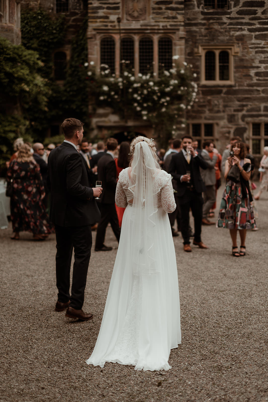 Observational wedding photography in North Wales at Gwydir Castle