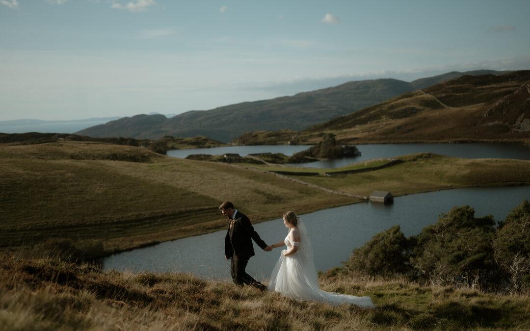 Cader Idris elopement at sunset