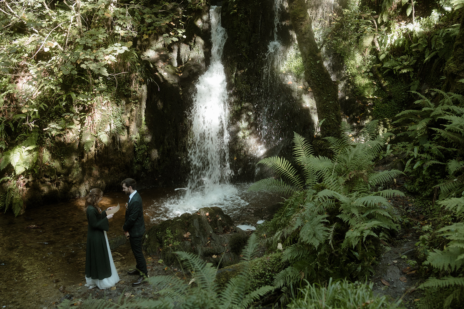 Couple during an intimate elopement in Wales, illustrating what different seasons can feel like